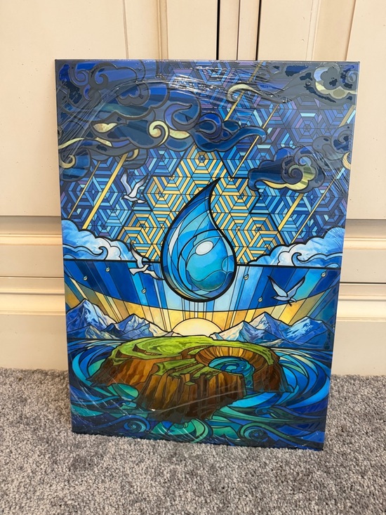 Other - The Gathering Dominaria United
Stained Glass Island" metal poster NEW